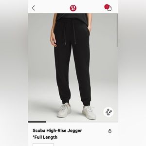 Lululemon Scuba high rise jogger full length